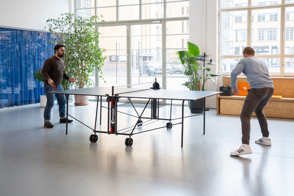 Many ideas and friendships have formed at the ping-pong table.
