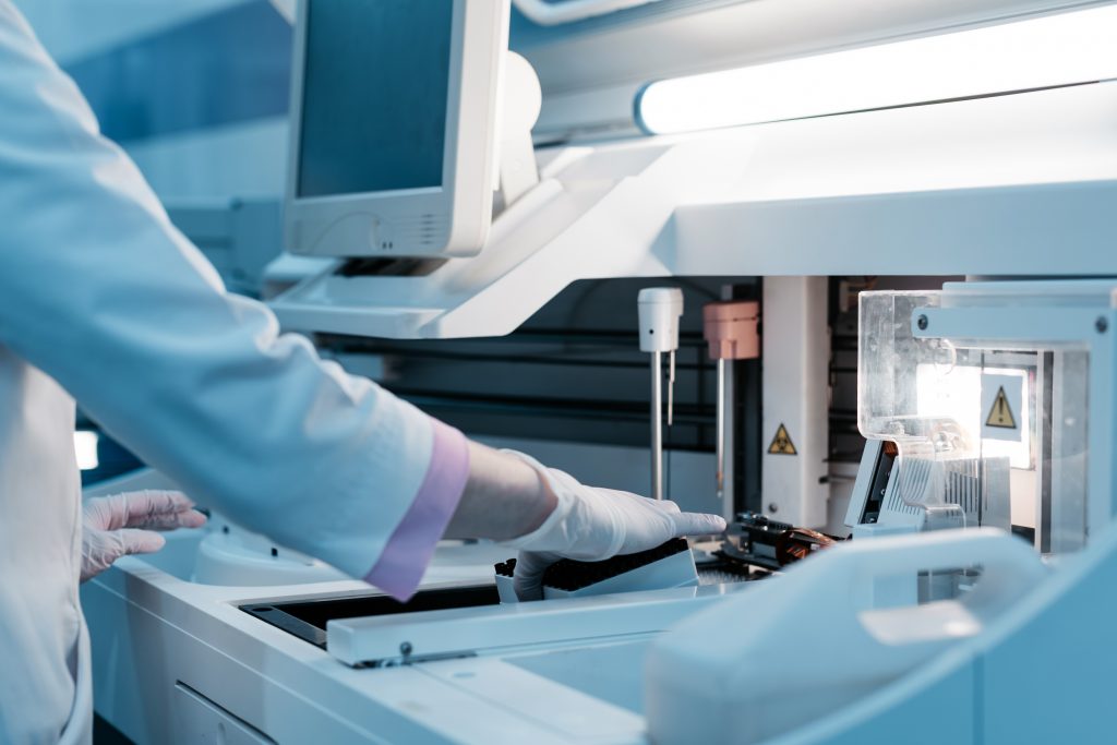 Close-up,Of,An,Analyzer,In,A,Laboratory.,The,Concept,Utilizing