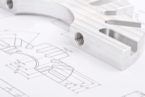 Pièce fraisée CNC sur dessin technique