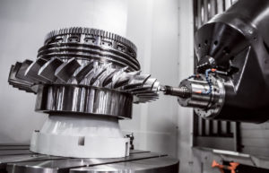 Machining of a large CNC part